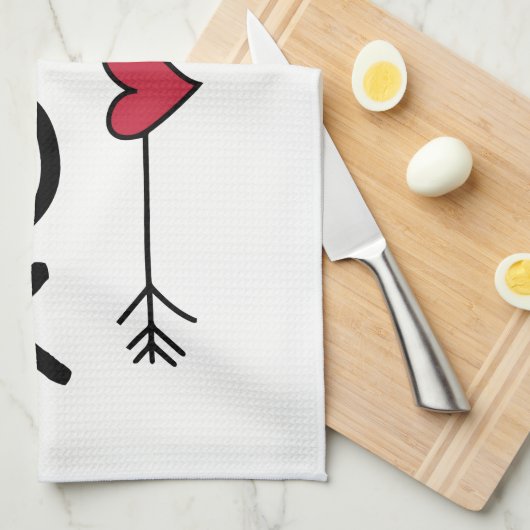 XOXO Valentijnse  Theedoek (Quarter Fold)