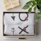 XOXO Valentijnse  Tissuepapier (Geschenk)