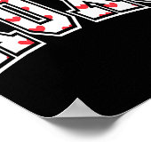 Xoxo Valentijnshart Retro Valentijn Voor Mannen Vr Poster (Hoek)