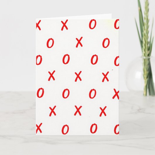Xoxo Valentijnskaart Kaart (Voorkant)