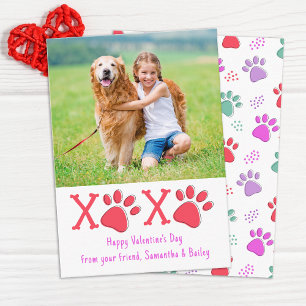 XOXO Valentijnskaart Klas Kinderen Dag Huisdier Ho Notitiekaartje