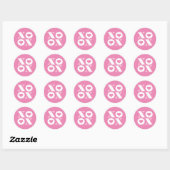 xoxo valentijnsronde sticker (Vel)