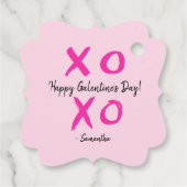 Xoxo valentijns's Happy Galentine's Day Custom Bedankjes Labels (Achterkant)