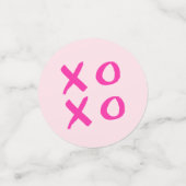 XOXO Valentijns's simpel Confetti (Kleine voorkant)