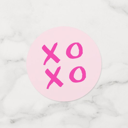 XOXO Valentijns's simpel Confetti (Kleine voorkant)