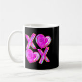 Xoxo Valentines Day Love Funny Coquette Bow Checke Koffiemok (Links)