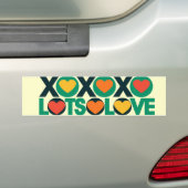 XOXO Veel liefde Bumpersticker (Op auto)