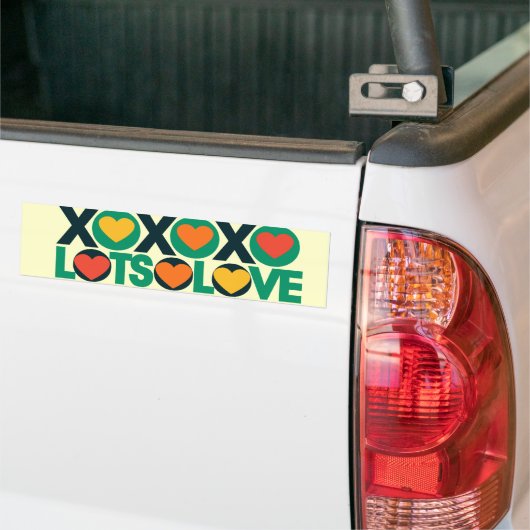 XOXO Veel liefde Bumpersticker (Op Truck)