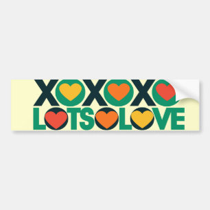 XOXO Veel liefde Bumpersticker