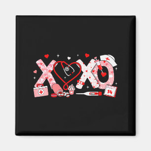 Xoxo Verpleegster Valentijnsdag Stethoscoop Valent Magneet