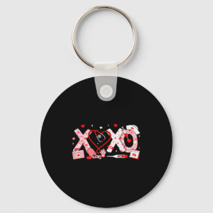 Xoxo Verpleegster Valentijnsdag Stethoscoop Valent Sleutelhanger