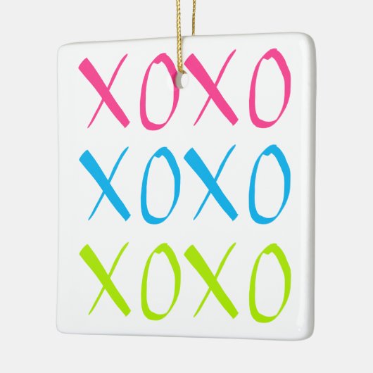 XOXO-versiering Keramisch Ornament (Links)