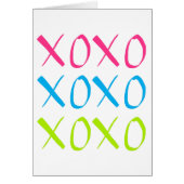 XOXO-Wenskaart (Voorkant)