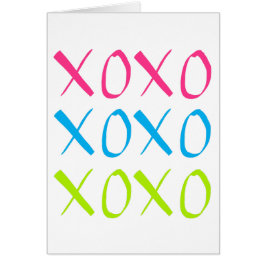 XOXO-Wenskaart