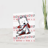 XOXO Westie Note Kaart (Voorkant)