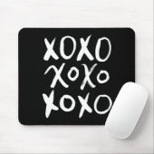 XOXO | White Brush Script Muismat (Met muis)