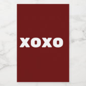 Xoxo Wijn Etiket (Enkel label)