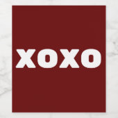Xoxo Wijn Etiket (Enkel label)