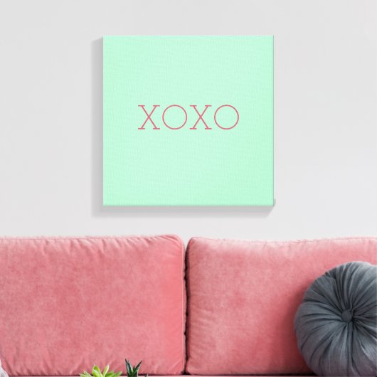 XOXO Wrapped Canvas (Insitu (Woonkamer))