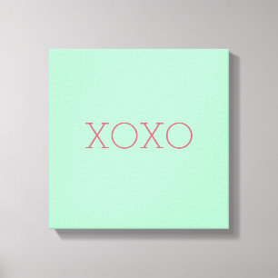 XOXO Wrapped Canvas