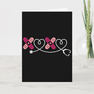 Xoxo Xo Xo Verpleegster Stethoscoop Valentijn Mann Kaart