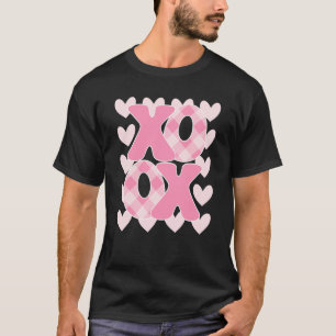 XoXo XoXo Valentijnsdag Love Vibes Retro Gecontrol T-shirt