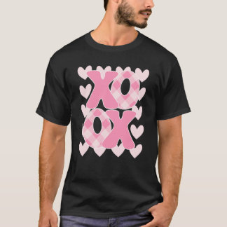 XoXo XoXo Valentijnsdag Love Vibes Retro Gecontrol T-shirt