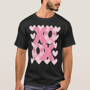 XoXo XoXo Valentijnsdag Love Vibes Retro Gecontrol T-shirt