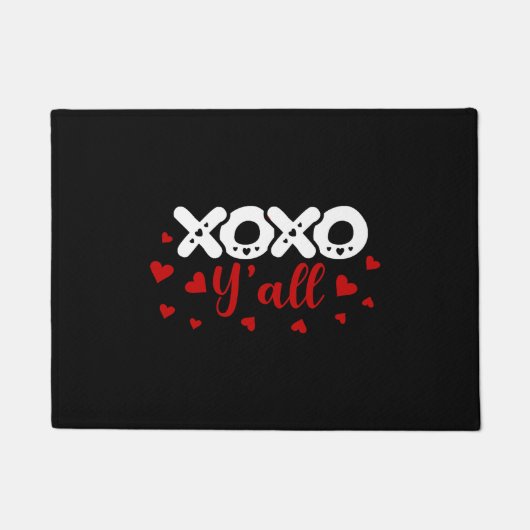 Xoxo Y alle Happy Valentijnsdag Liefde Schattigee  Deurmat (Voorkant)