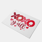 XOXO Y'all | Leuke Valentijn Hart Typografie Deurmat (Schuin)