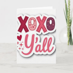 Xoxo Yall Valentijnkaart Kaart