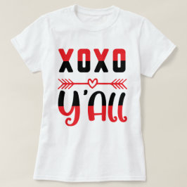 XOXO Y'all Valentijns Vrouwen T-shirt