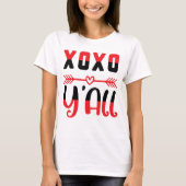 XOXO Y'all Valentijns Vrouwen T-shirt (Voorkant)