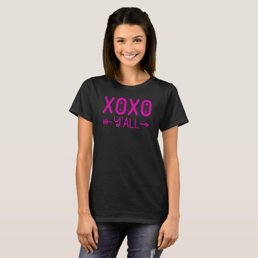XOXO Y'all, Valentijnsdag T-shirt (Voorkant volledig)