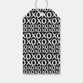 XOXO Zwart-wit Beste Vrienden Galentijnsdag Cadeaulabel (Achterkant)