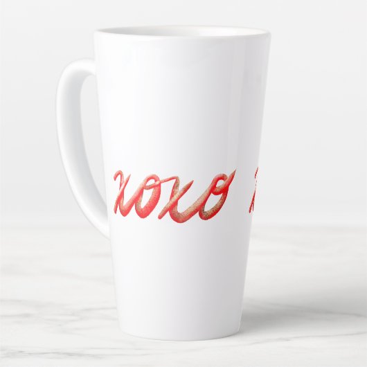 xoxorood latte mok (Linkerhoek)