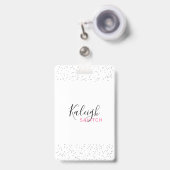 xoxoxo badge (Voorzijde met uittrekbare clip)