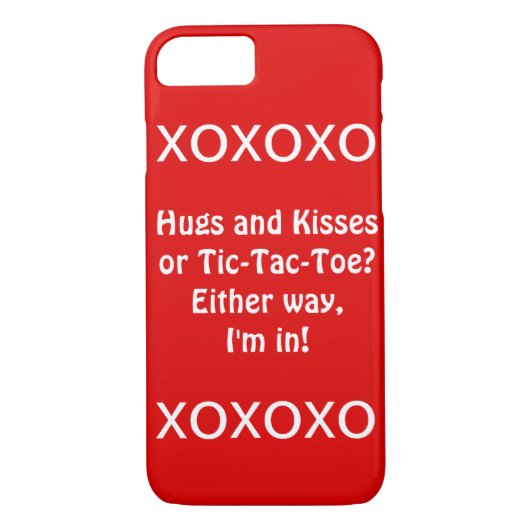 XOXOXO iPhone 7-Hoesje Case-Mate iPhone Case (Achterkant)