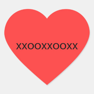XOXOXOXO-sticker Hart Sticker