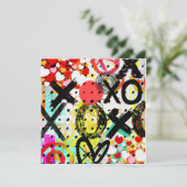 XOXOXOXOXOXO FEESTDAGENKAART (Staand voorkant)