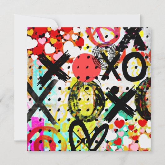 XOXOXOXOXOXO FEESTDAGENKAART (Voorkant)