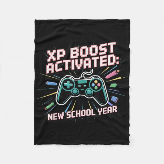 Xp Boost, New School Year, Back To School, Gen Z A Fleece Deken (Voorkant)