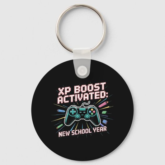 Xp-boost, nieuw schooljaar, terug naar school, Gen Sleutelhanger (Voorkant)