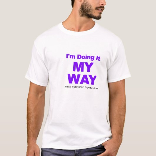 XPRES-YOURSELF! Handtekeningslijn T-SHIRT (Voorkant)