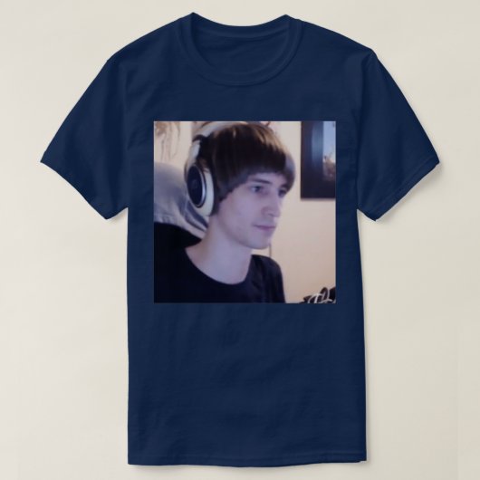 xQc Bowl Cut Hair T-shirt (Design voorkant)