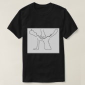 xQc Cat Tekening lang T-shirt (Design voorkant)