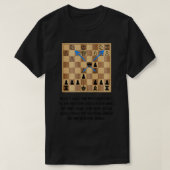 xQc Wooden Shield Chess Meme T-shirt (Design voorkant)