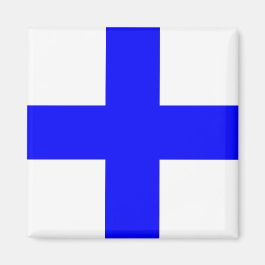 XRAY BLUE CROSS MAGNEET (Voorkant)