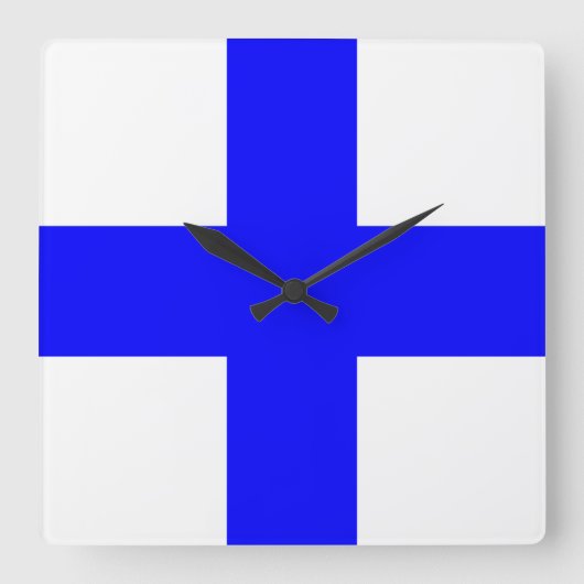 XRAY BLUE CROSS VIERKANTE KLOK (Voorkant)