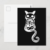 Xray Cat Kitten Skeleton Halloween Briefkaart (Voorkant / Achterkant)